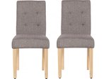 Lot de 2 chaises "Maria" - Taupe