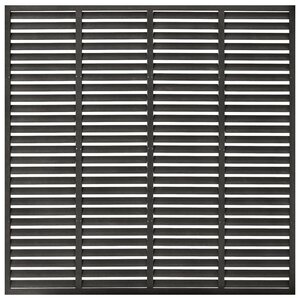 vidaXL Clôture à persiennes WPC 180x180 cm gris foncé