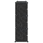 vidaXL Cubes de rangement 9 Pièces avec portes noir PP