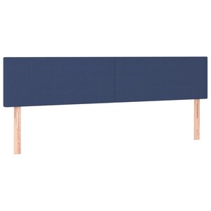 vidaXL Têtes de lit 2 Pièces Bleu 90x5x78/88 cm Tissu