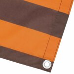 vidaXL Écran de balcon Orange et marron 110 x 800 cm Tissu Oxford