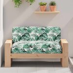 vidaXL Coussin de Palette pour Siège  Motif Feuille  120x80x12 cm  Tissu Oxford