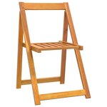 vidaXL Chaises pliables de jardin lot de 4 Bois d'acacia massif