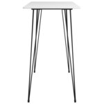 vidaXL Ensemble de bar 5 Pièces Blanc et gris