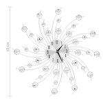 Vidaxl horloge murale avec mouvement à quartz design moderne 50 cm