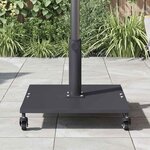 vidaXL Base de parasol extérieur Gris foncé 45 x 45 x 31 cm Acier