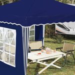 vidaXL Tente de fête pop-up 288 x 288 x 245 cm Bleu Tissu Oxford