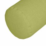 vidaXL Coussins d'accent 2 Pièces Vert clair Ø 25 x 70 cm tissu