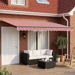 vidaXL Store rétractable manuel avec LEDs 5 x 3 m