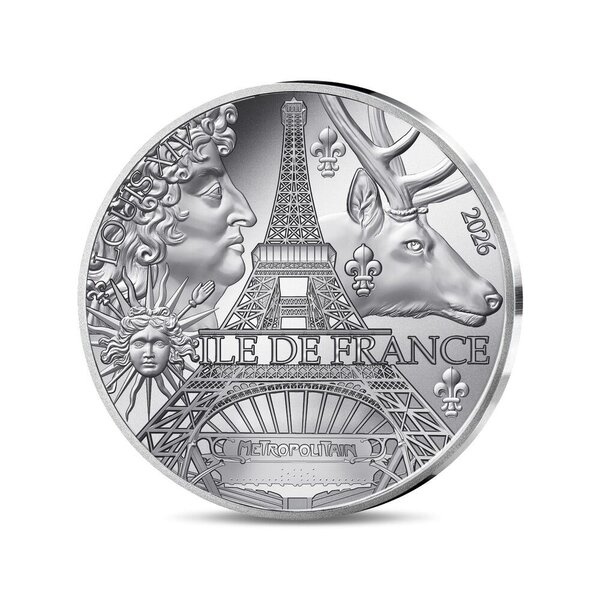 Collection des régions - Île de France Monnaie de 5€ Argent BE