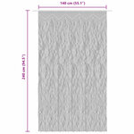 vidaXL Rideau en macramé Taupe 140x240 cm Coton