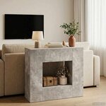 vidaXL Gris Béton 82 x 29 x 74 cm
