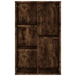 vidaXL Bibliothèque/Buffet chêne fumé 50x25x80 cm bois d'ingénierie