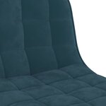 vidaXL Tabourets de bar lot de 2 bleu velours
