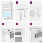 vidaXL Store 50 x 10 cm Blanc