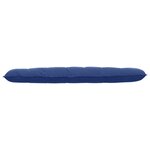 vidaXL Coussin de Dos Bleu police 180 x 50 cm Tissu en velours côtelé