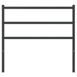 vidaXL Tête de lit de remplacement métal noir 100 cm