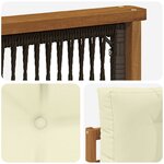 vidaXL Sofa de milieu extérieur Naturel