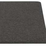 vidaXL Panneaux muraux 12 Pièces Gris foncé 30x15 cm Tissu 0 54 m²