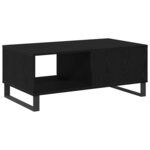 vidaXL Table basse Chêne noir 90 x 50 x 36 5 cm Bois d'ingénierie