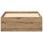 vidaXL Cadre de lit Chêne artisanal 100 x 200 cm Bois d'ingénierie