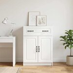 vidaXL Buffet Blanc 66 x 34 5 x 87 cm Bois d'ingénierie
