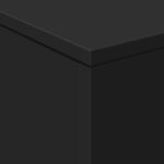 vidaXL Table basse avec lumières LED noir 50x50x40 cm