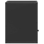 vidaXL Table de chevet murale noir 40x31x39 5 cm