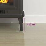 vidaXL Plaque de verre pour cheminée 80x50 cm