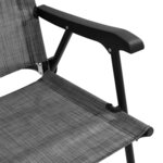 vidaXL Chaises de jardin pliables lot de 2 en acier et textilène