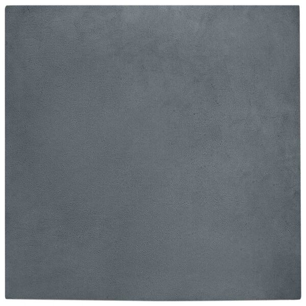 vidaXL Tapis en Fourrure Synthétique de Lapin Anthracite 160 x 160 cm