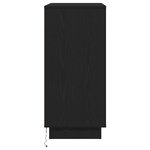 vidaXL Cabinet de chevet avec tiroir Chêne noir 71 x 34 5 x 75 cm