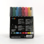Marqueurs Posca PC1MR Pointe calibrée extra-fine Basic 8 pièces