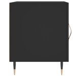 vidaXL Tables de chevet 2 Pièces noir 40x40x50 cm bois d’ingénierie
