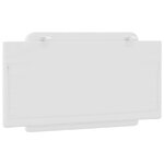vidaXL Coussin de tête de lit blanc 100 cm similicuir