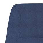 vidaXL Chaise de relaxation Bleu Tissu