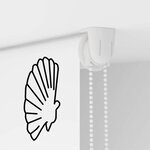 vidaXL Store enrouleur de douche 80x240 cm largeur du tissu 76 cm