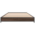 vidaXL Cadre de lit sans matelas chêne marron 75x190 cm