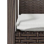 vidaXL Chaises de jardin coussins lot de 2 marron 56 5x57x83 cm rotin