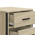 vidaXL Table de chevet chêne sonoma 40x41x60 cm bois d'ingénierie