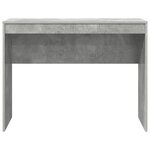 vidaXL Bureau Gris béton 100 x 40 x 76 cm Bois d'ingénierie