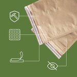 Pack and Move - Lot 120 enveloppes à bulles kraft - 30 x 21 cm - Expédition facile - Ultra renforcée - Opaque