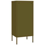 vidaXL Armoire de rangement Vert olive 42 5x35x101 5 cm Acier