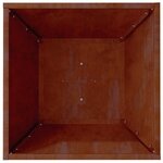 vidaXL Cache-pot de jardin 5 Pièces Rouillé 40 x 40 x 15 cm Acier patiné