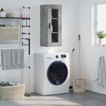 vidaXL Armoire murale gris béton 34 5x34x90 cm