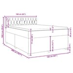 vidaXL Sommier à lattes de lit et matelas Vert foncé 160x200cm Velours