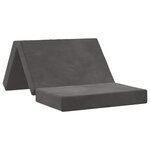 vidaXL Canapé-lit pliable 80 x 67 x 45 cm Gris foncé