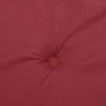 vidaXL Coussin de banc de jardin rouge bordeaux 120x50x3 cm