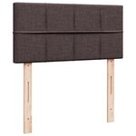 vidaXL Sommier à lattes de lit avec matelas Marron foncé 80x200 cm
