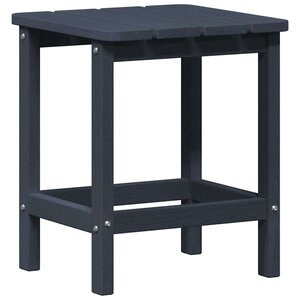 vidaXL Table d'appoint Adirondack Bleu marine 38 x 38 x 46 cm HDPE